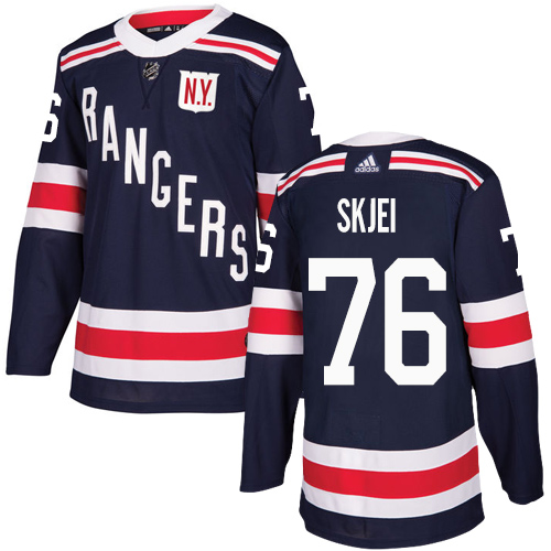 Adidas Rangers #76 Brady Skjei Navy Blue Authentic 2018 Winter Classic Stitched NHL Jersey - Click Image to Close